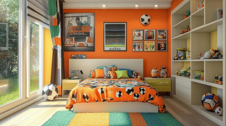 Enfant fan de football: Comment decorer sa chambre? Transformando habitaciones pequeñas en estadios de ensueño