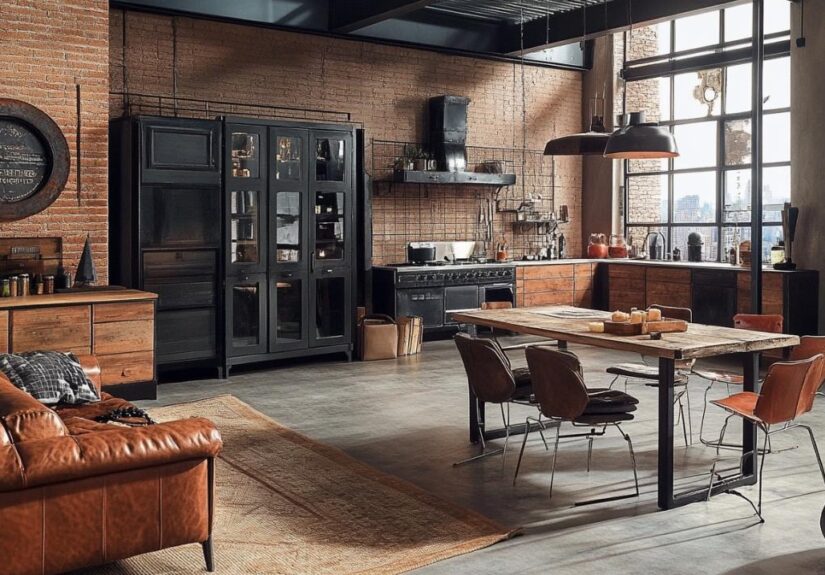 consejos para elegir muebles de estilo industrial para un hogar moderno
