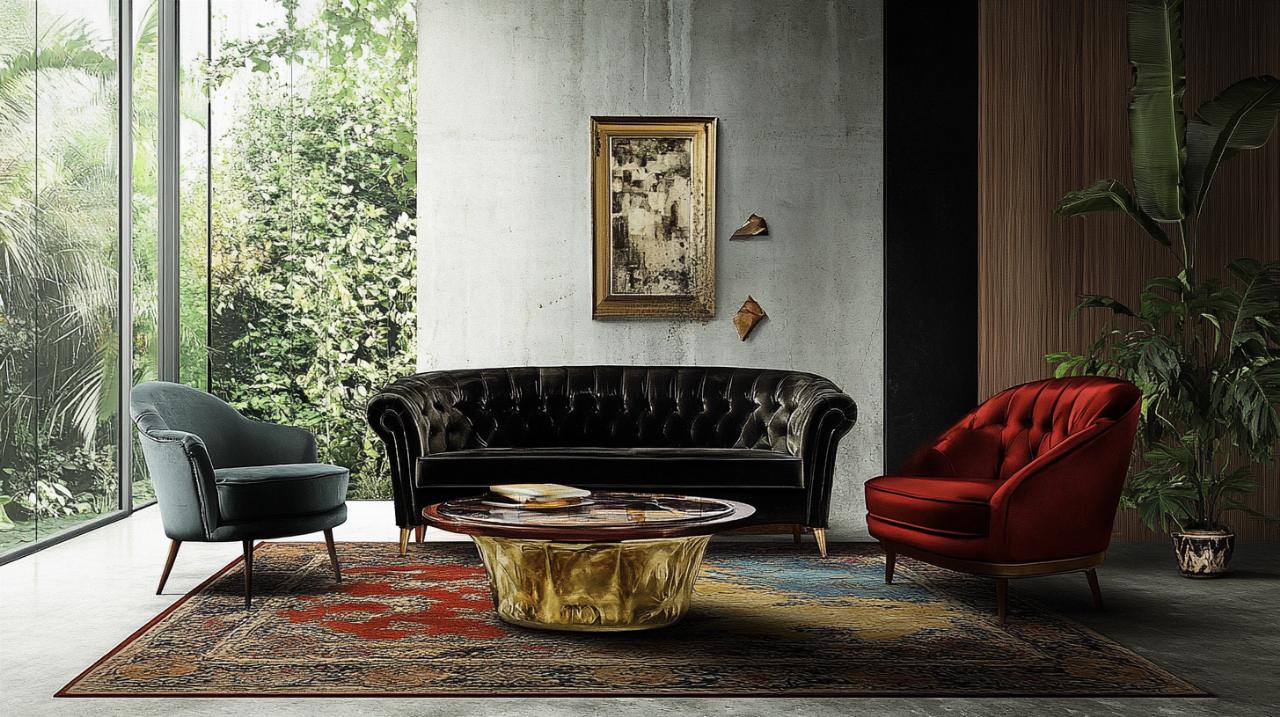 consejos para integrar alfombras en salones vintage de lujo